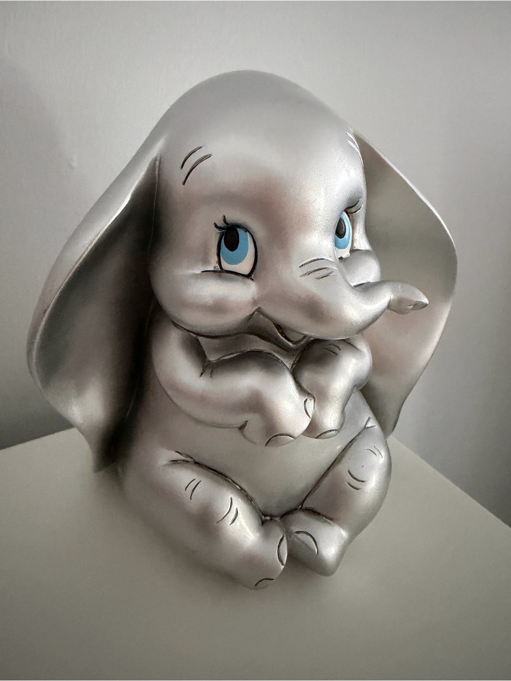 Disney Showcase Dumbo Piggy Bank / Coin Bank (Silver Edition)